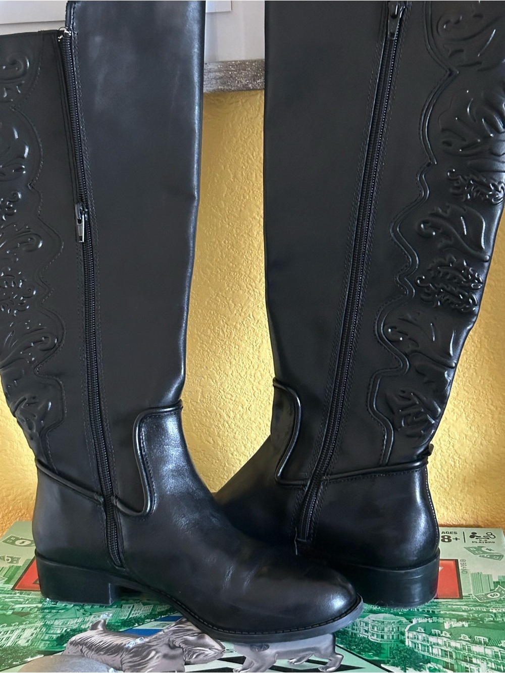 Women's Black Tall Riding Boots - Classic Knee-High Style